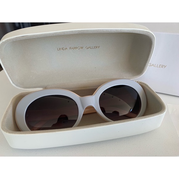 ✨HP ✨Linda Farrow Agent Provocateur Oval Sunglasses - Picture 6 of 14